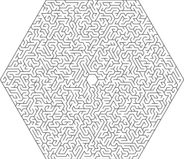 Vektör labirent arka plan, Labirent illüstrasyon izole beyaz arka plan üzerinde