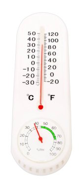 Termometre katı arkaplanda izole edildi