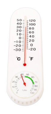 Termometre katı arkaplanda izole edildi