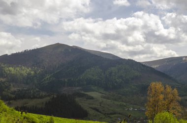 Dağlarda yaz tatili. Doğal dağ manzaraları