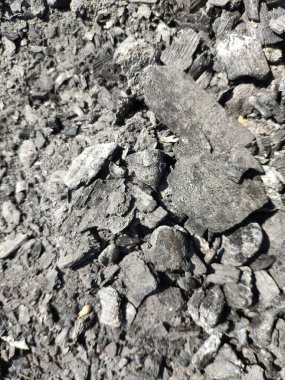 Kömür desenli yakın görüş arkaplanı. Kömür parçaları doku makro görünümü