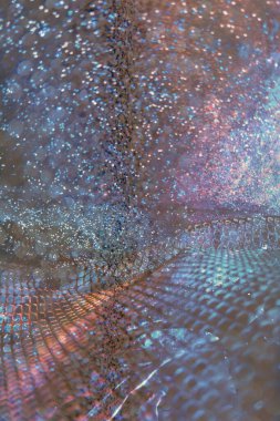 Soyut ışıltılı arka plan deseni, kutlama duvar kağıdı, sunum kapağı. Canlı renkler, şenlikli duvar kâğıdı çizimi