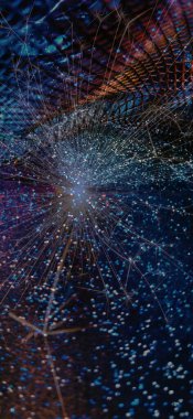 Soyut arkaplan deseni, sunum kapağı illüstrasyonu