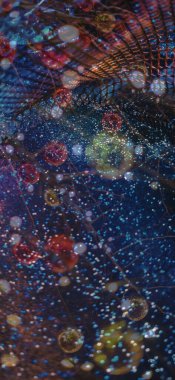 Soyut arkaplan deseni, sunum kapağı illüstrasyonu