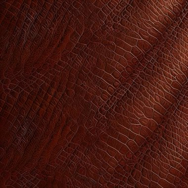 Leather texture background, brown leather material pattern close view square illustration