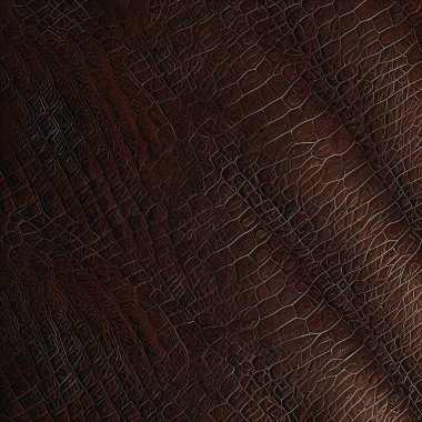 Leather texture background, brown leather material pattern close view square illustration