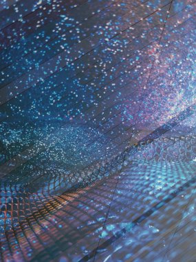 Soyut ışıltılı arka plan deseni, kutlama duvar kağıdı, sunum kapağı. Canlı renkler, şenlikli duvar kâğıdı çizimi