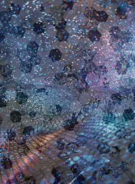 Soyut ışıltılı arka plan deseni, kutlama duvar kağıdı, sunum kapağı. Canlı renkler, şenlikli duvar kâğıdı çizimi