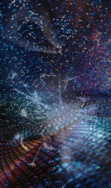 Soyut arkaplan deseni, sunum kapağı illüstrasyonu