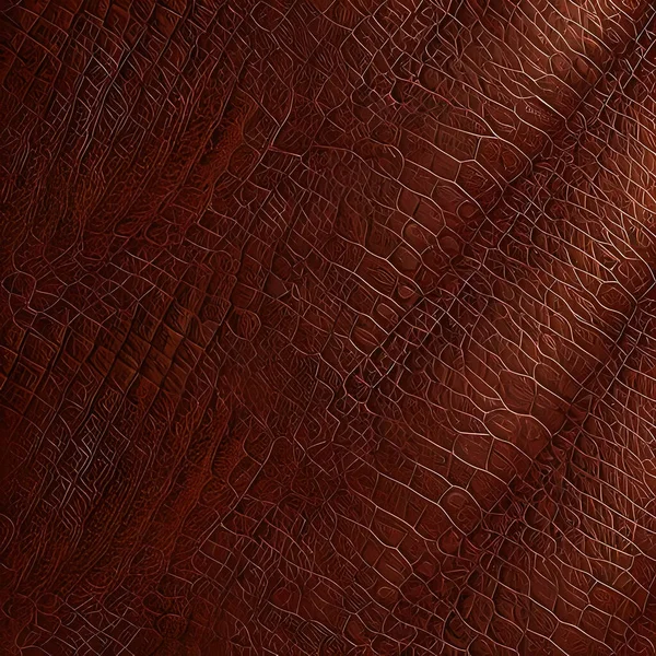 Leather texture background, brown leather material pattern close view square illustration