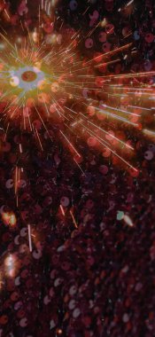 Soyut arkaplan deseni, sunum kapağı illüstrasyonu