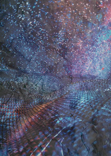 Soyut ışıltılı arka plan deseni, kutlama duvar kağıdı, sunum kapağı. Canlı renkler, şenlikli duvar kâğıdı çizimi