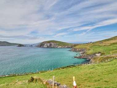 İrlanda 'nın kuzey denizinin manzarası