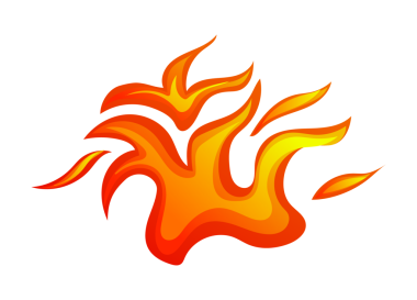 Yüksek çözünürlüklü gerçekçi ateş alevi, şeffaf arkaplanda izole edilmiş, birleştirme, görsel efektler, grafik tasarımı ve dijital sanat eserleri için ideal.