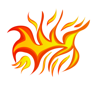 Yüksek çözünürlüklü gerçekçi ateş alevi, şeffaf arkaplanda izole edilmiş, birleştirme, görsel efektler, grafik tasarımı ve dijital sanat eserleri için ideal.