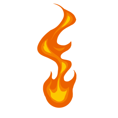 Yüksek çözünürlüklü gerçekçi ateş alevi, şeffaf arkaplanda izole edilmiş, birleştirme, görsel efektler, grafik tasarımı ve dijital sanat eserleri için ideal.