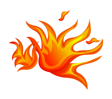 Yüksek çözünürlüklü gerçekçi ateş alevi, şeffaf arkaplanda izole edilmiş, birleştirme, görsel efektler, grafik tasarımı ve dijital sanat eserleri için ideal.