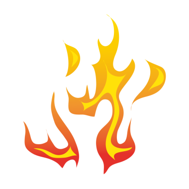 Yüksek çözünürlüklü gerçekçi ateş alevi, şeffaf arkaplanda izole edilmiş, birleştirme, görsel efektler, grafik tasarımı ve dijital sanat eserleri için ideal.