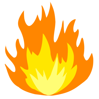 Yüksek çözünürlüklü gerçekçi ateş alevi, şeffaf arkaplanda izole edilmiş, birleştirme, görsel efektler, grafik tasarımı ve dijital sanat eserleri için ideal.