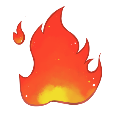 Yüksek çözünürlüklü gerçekçi ateş alevi, şeffaf arkaplanda izole edilmiş, birleştirme, görsel efektler, grafik tasarımı ve dijital sanat eserleri için ideal.