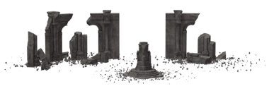 Şeffaf bir arka planda terk edilmiş eski bir harabe. Yıpranmış duvarlar, hasarlı yapı ve eski dokular tasarım projeleri, dijital kolaj, oyun ortamları ve kıyamet sonrası sahneler için uygun dramatik bir element oluşturur..