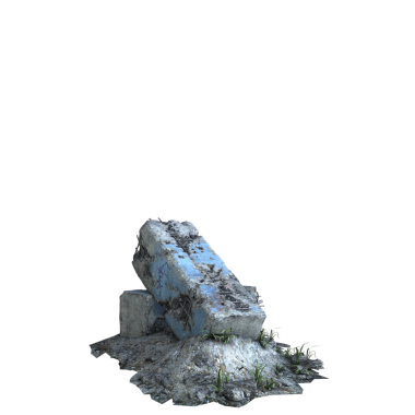 Şeffaf bir arka planda terk edilmiş eski bir harabe. Yıpranmış duvarlar, hasarlı yapı ve eski dokular tasarım projeleri, dijital kolaj, oyun ortamları ve kıyamet sonrası sahneler için uygun dramatik bir element oluşturur..