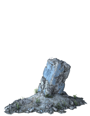 Şeffaf bir arka planda terk edilmiş eski bir harabe. Yıpranmış duvarlar, hasarlı yapı ve eski dokular tasarım projeleri, dijital kolaj, oyun ortamları ve kıyamet sonrası sahneler için uygun dramatik bir element oluşturur..