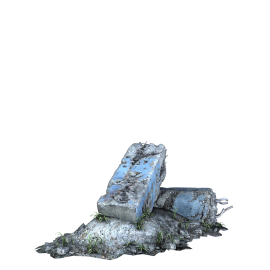 Şeffaf bir arka planda terk edilmiş eski bir harabe. Yıpranmış duvarlar, hasarlı yapı ve eski dokular tasarım projeleri, dijital kolaj, oyun ortamları ve kıyamet sonrası sahneler için uygun dramatik bir element oluşturur..