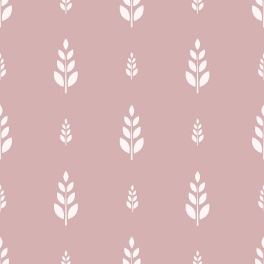 Daha koyu arka planda açık tozlu açık pembe desenli soyut çiçek desenli kumaş, tekstil, giysi, ambalaj kağıdı, kapak, ev dekorasyonu.