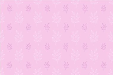 Pembe zemin üzerinde yumuşak ve koyu pembe çizgilerle biçimlendirilmiş yaprakların soyut ve pürüzsüz desenli tasarımı arka plan, tekstil, ambalaj kağıdı ve diğer dekoratif amaçlar için kullanılabilir..