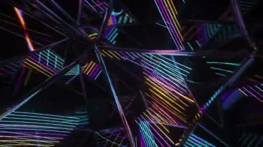 Soyut neon çizgileri dikişsiz döngü