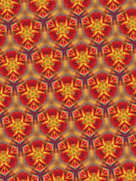 Psychedelische Mandala Stijl Abstracte Achtergrond Met Ruwe Papier Textuur Illustratie — Stockfoto