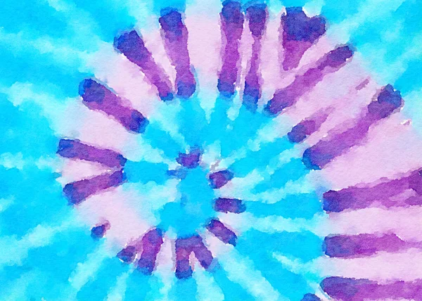 Vacker Tie Dye Mönster Med Akvarell Konsistens Illustration Abstrakt Bakgrund — Stockfoto