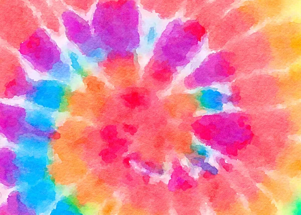 Vacker Tie Dye Mönster Med Akvarell Konsistens Illustration Abstrakt Bakgrund — Stockfoto