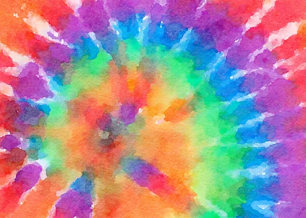 Vacker Tie Dye Mönster Med Akvarell Konsistens Illustration Abstrakt Bakgrund — Stockfoto