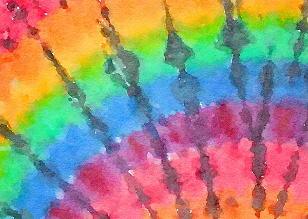 Vacker Tie Dye Mönster Med Akvarell Konsistens Illustration Abstrakt Bakgrund — Stockfoto