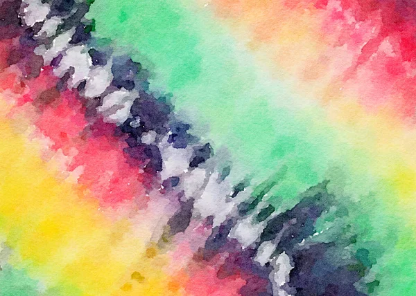 Vacker Tie Dye Mönster Med Akvarell Konsistens Illustration Abstrakt Bakgrund — Stockfoto