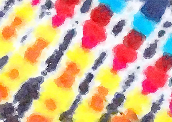 水彩絵具で美しい絞り染めの模様抽象的な背景 — ストック写真