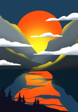 Dağlar. Dağ tepelerinin manzarası.