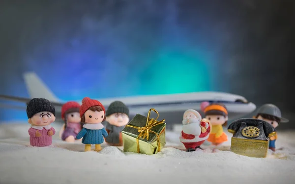 Рождеством Новым Годом Концепция Путешествия Фон Зимней Поездки Рождественский Фон — стоковое фото