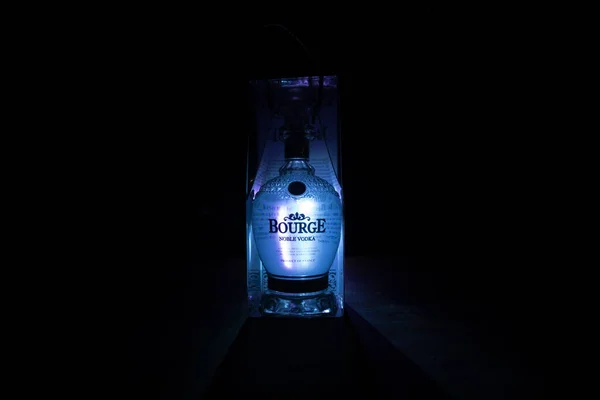 Baku Azerbaijan Jan 2021 Bourge Vodka Марка Горілки Вироблена Франції — стокове фото