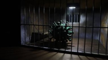 Corona Virüsü Yaratıcı Kavram, Küre ve Coronavirüs Hapiste