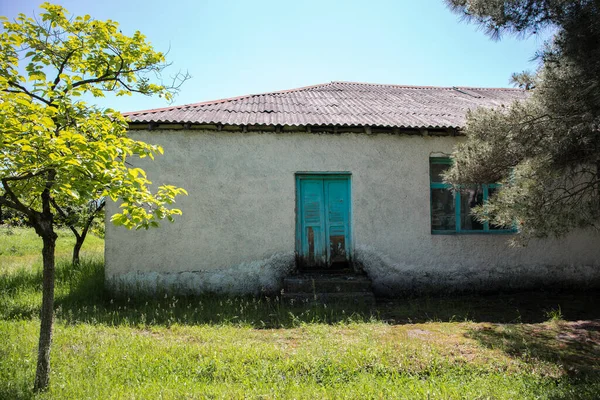 Foto Bella Casa Paese Con Giardino Villaggio Azerbaijan Estate Distretto — Foto Stock