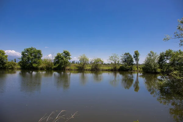 Schöne Sommerlandschaft Des Sees Norden Aserbaidschans Sonniger Tag — Stockfoto