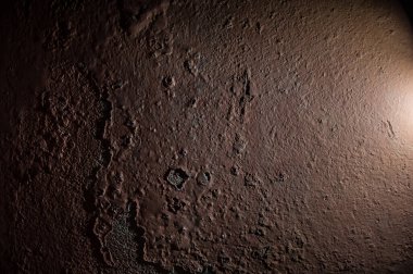 Koyu kahverengi taş eski beton duvar arka plan dokusu grunge ve kahverengi yüzey boşluk