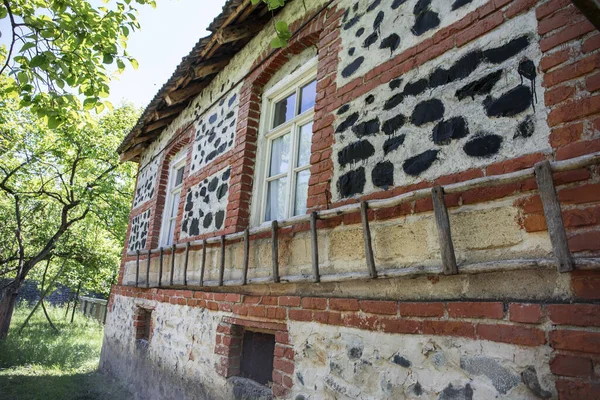 Imagen Hermosa Casa Pueblo Con Jardín Pueblo Azerbaiyán Verano Distrito — Foto de Stock