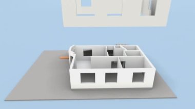 İnşaat halindeki bir evin 3D modeli