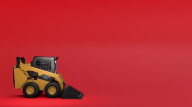 Bir traktörün 3D modeli