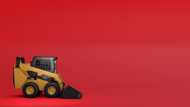 3D model traktoru — Stock video