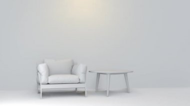 Sandalyenin 3D modeli